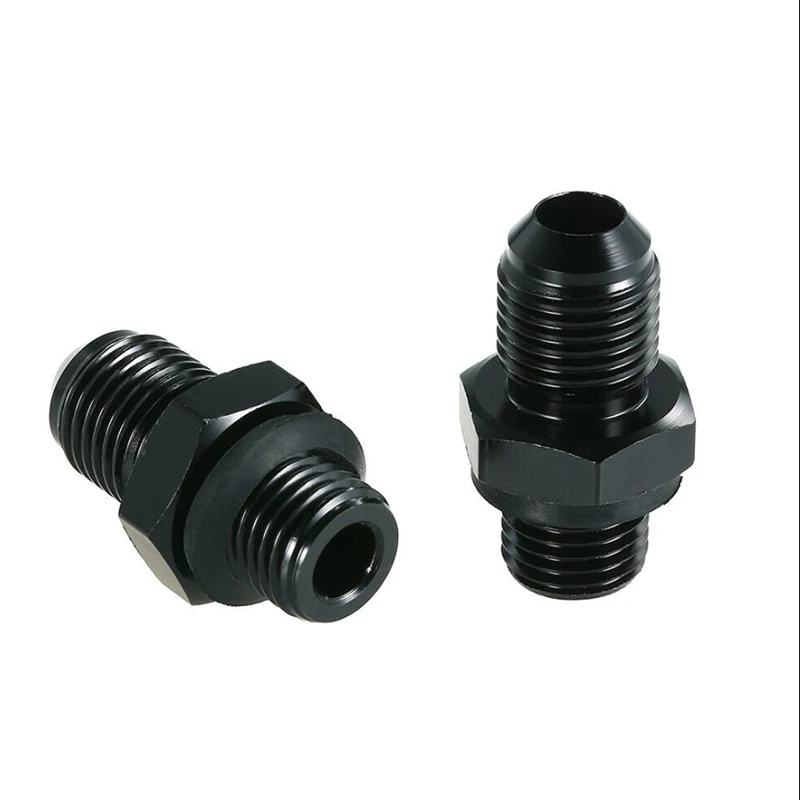 2pcs 6AN to 1/4NPS Transmission Cooler Adapter Fitting GM Turbo TH350