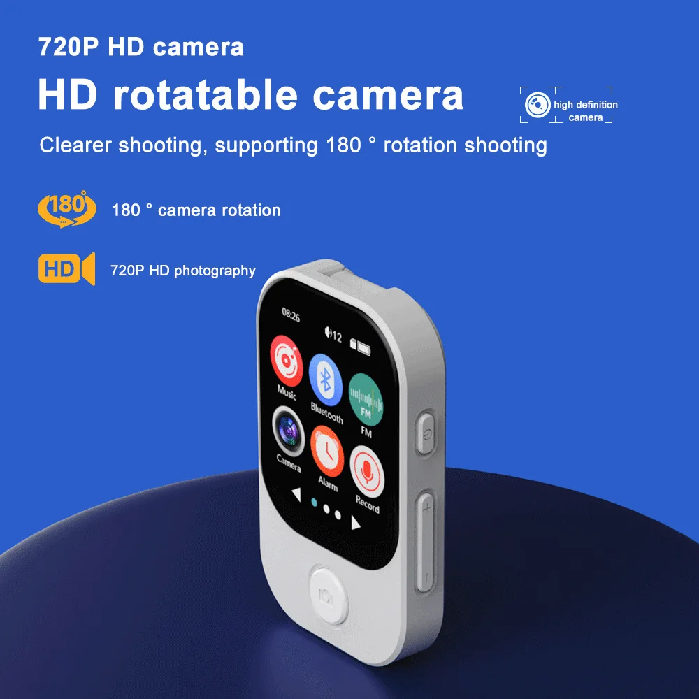 MP3/ MP4 Music Player, Supports Photo Taking & Video Recording, Bluetooth Connec