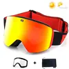 Ski Goggles with Magnetic Double Layer Clear Lens Skiing Anti-fog UV400 Snowboard Goggles Men Women Ski Glasses Eyewear 1