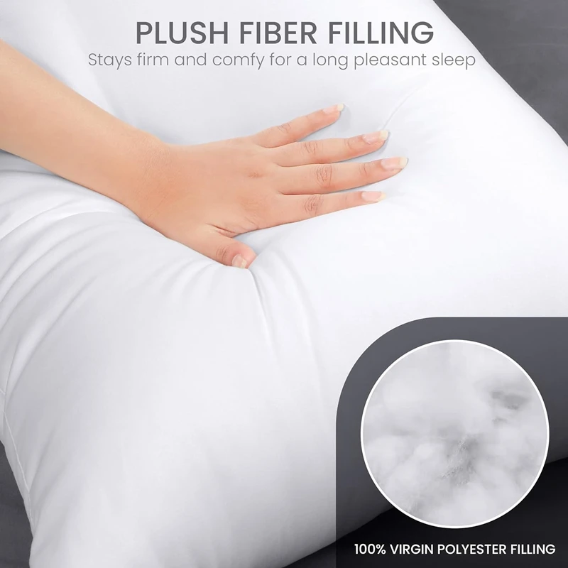 White Pillow Core 30x50cm 45x45cm 50x50cm 40x120cm Long Body Throw Pillow Insert Rectangle Pillow Sofa Bed Couch Inner Cushion 4