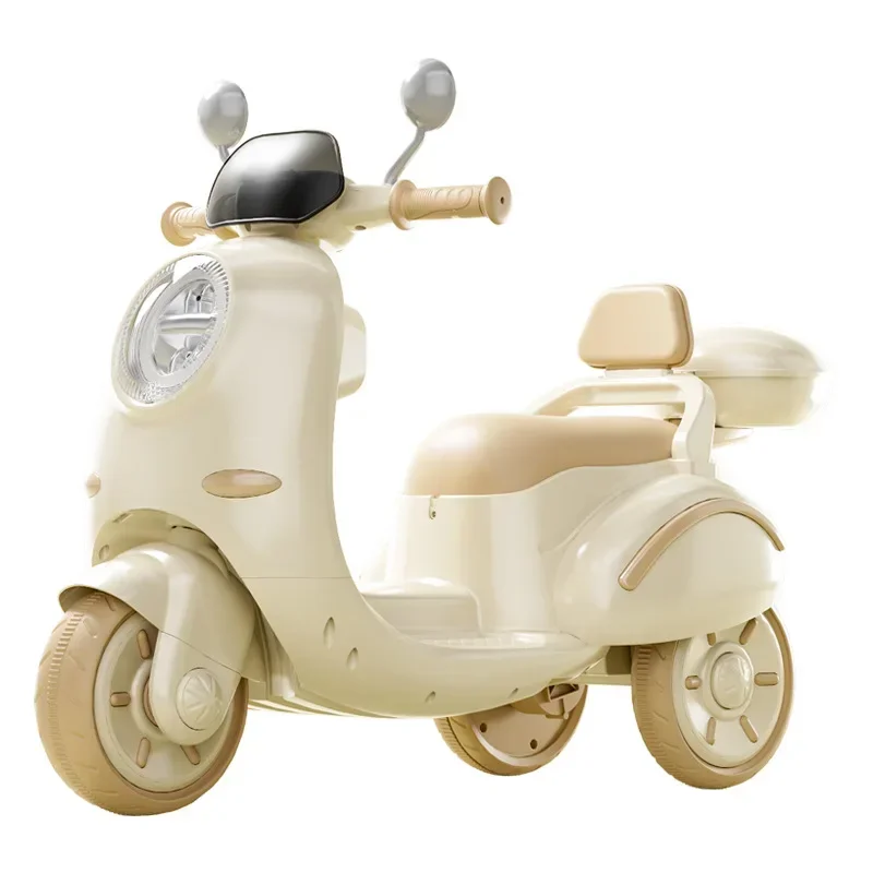 Children's Electric Motorcycle Can Sit Charging Remote Control Toy Tricycle