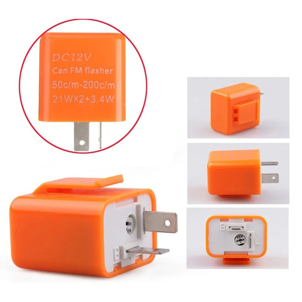 12V 2 Pin LED Flasher Frequency Relay Turn Signal Indicator Motorcycle Motorbike Fix Multiple Protection Safe, motorcycle led lights,motorcycle accessories