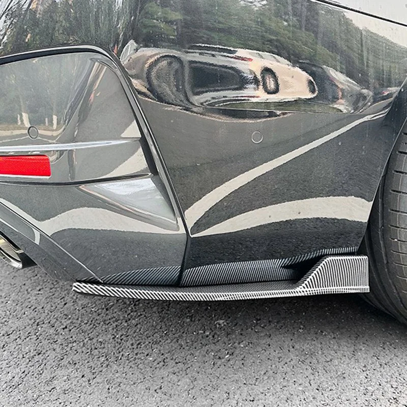 Car Rear Bumper Lip Diffuser Splitter Winglet Apron Spoiler For BMW G26 M Sport + Spoiler Wind Knife