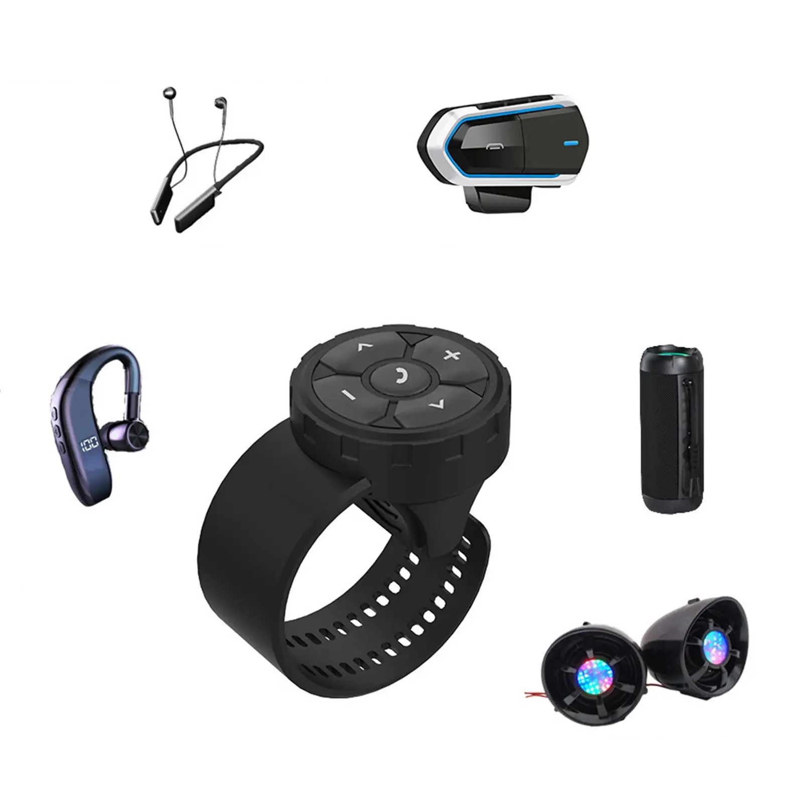 

Media Button Remote Multi Use Selfie Control for Bike Motorcycle Phone