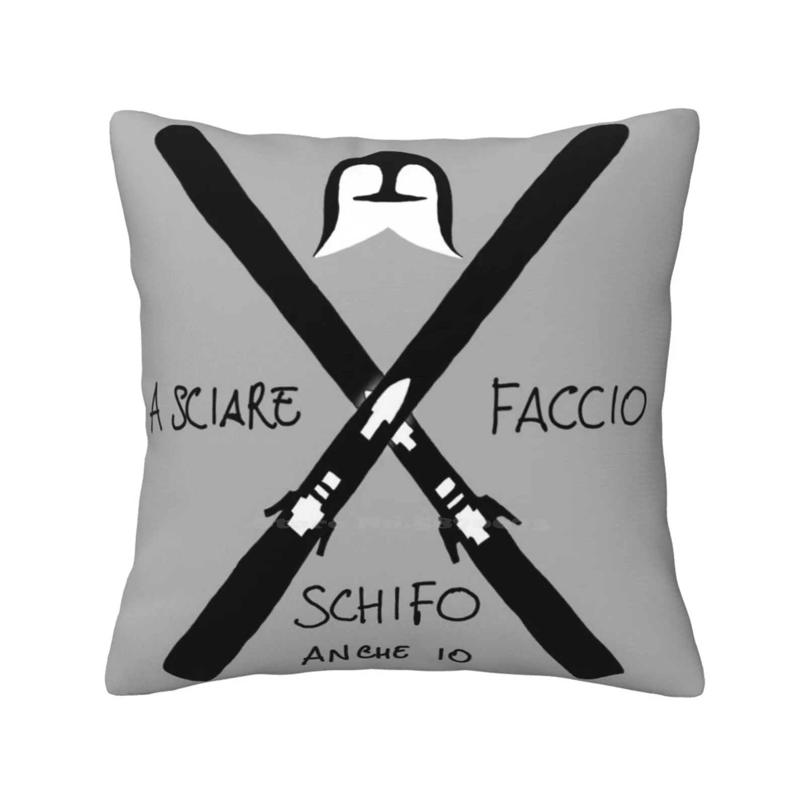 

Sciare Soft Comfortable Pillowcase Reflusso Coscienza Pinguini Tattici Nucleari Sciare Maglietta Black Nero Musica Indie