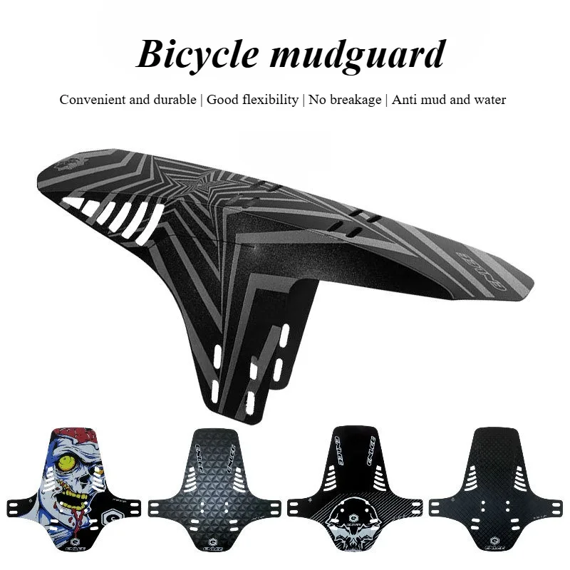 1pc Reflective Mudguard MTB Bicycle Fender Suitable for Front Fork Rear Wheel Fender Reflective Mud Guard Cycling Parts bicycle fender