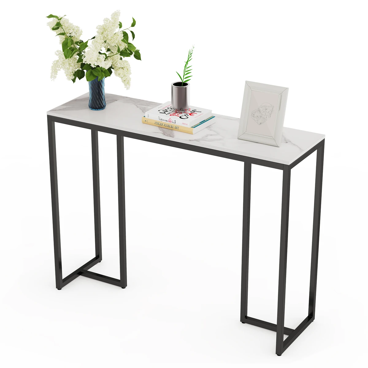 Light Luxury Modern Console Marble Living Room Sofa Tables Nordic Home Iron Sofa Table Furniture Bedroom Decoration — view 5