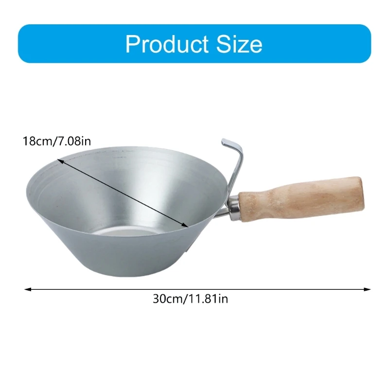 Q2Q4 Mud Pans Mud Board Pans Smooth Rustproof Manual Tool Heavy Duty Plastering