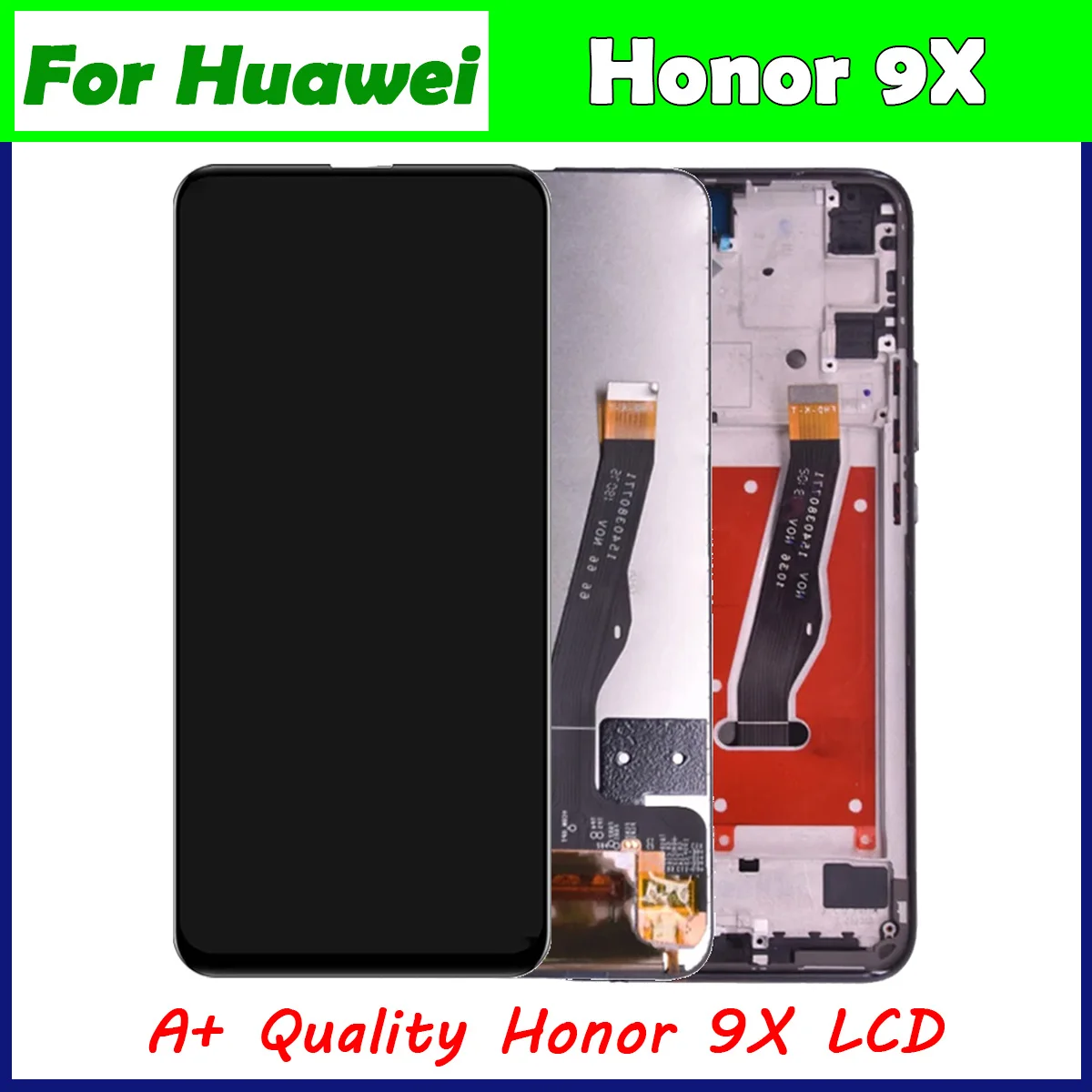 

100% Test For honor 9X LCD For Huawei Honor 9X Premium Global STK-LX1 LCD Display Touch Screen Digitizer Assembly+Frame