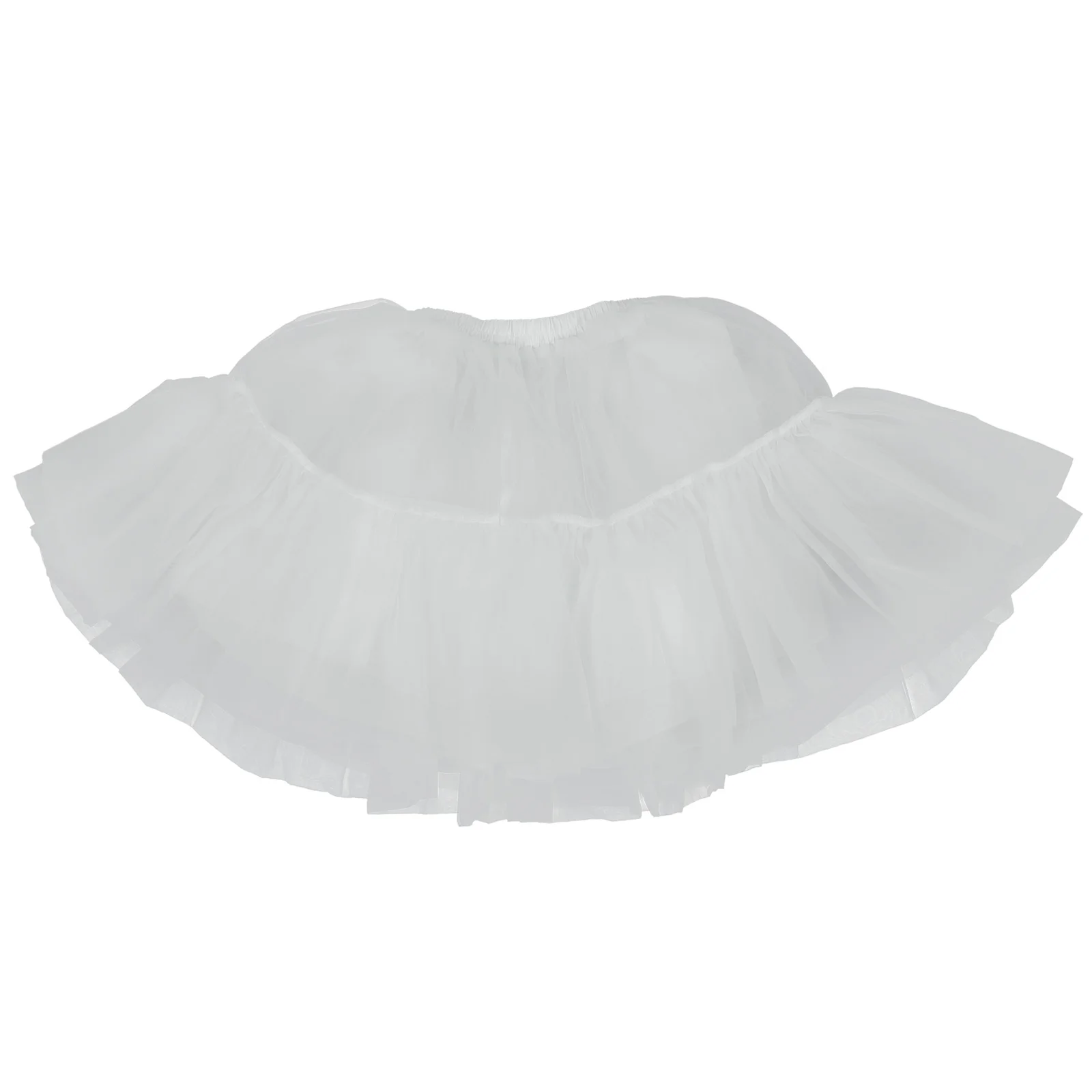 Soft Mesh Crinoline For Girl Dress Skirt Ruffled Lolita Petticoat Short Gauze Yarn