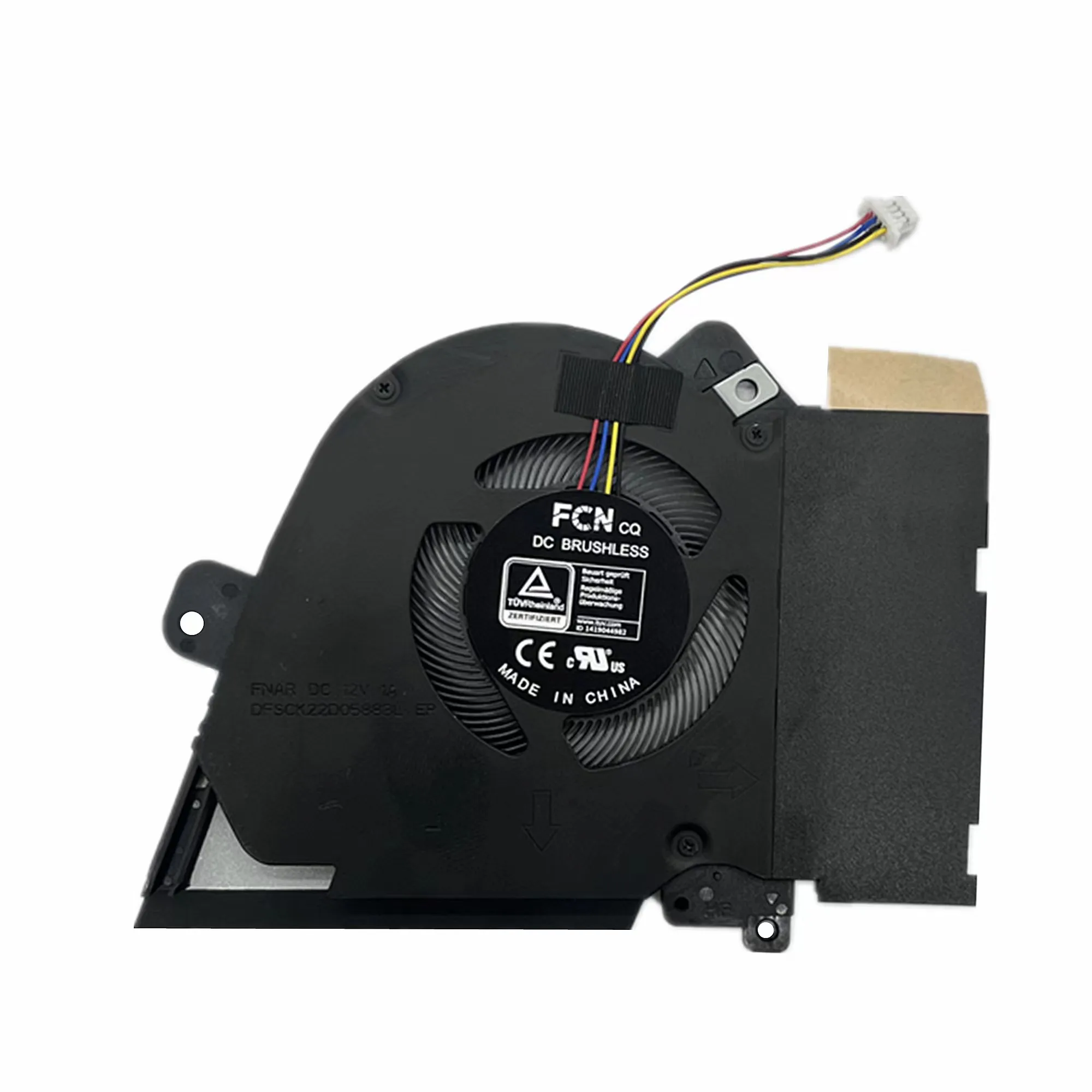 Portátil Cpu Mais Gpu Ventilador de Refrigeração para Asus Tuf Dash F15 Fx516 Fx516p Dfsck22d05883l Fnar Dfsck221151817 Fnaq Dc12v 1a Ventilador Novo - Imagem 3