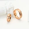 Tungsten Carbide Engagement Rings for Men Women Rose Gold Color Wedding Bands Beveled Edges Matted Finish Comfort Fit 2