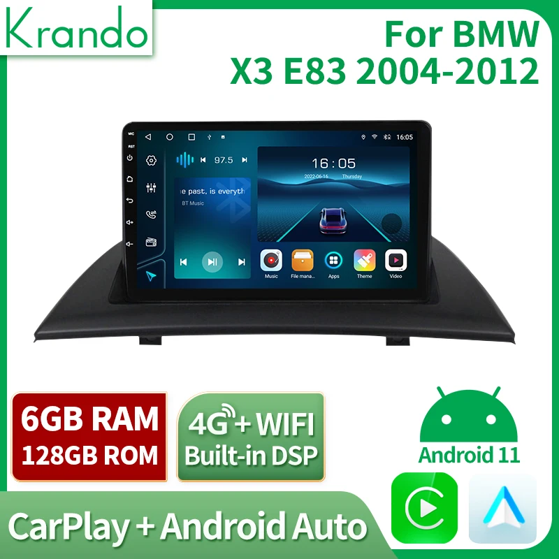 Krando Wireless Carplay Android Autoradio Dvd Per Fiat Doblo 900Px 2015-2020 Auto Gps Lettore Multimediale Navigazione Rds Stereo