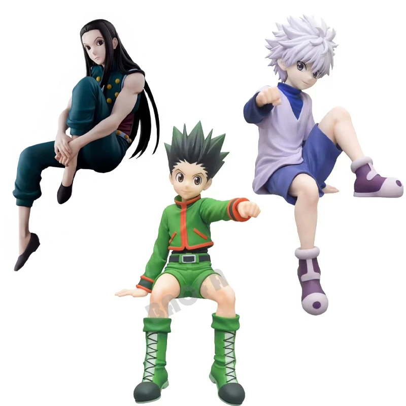 Аниме Фигурка охотника x Hunter Gon Freecss, 14 см, фигурка Alluka Zoldyck, Chrollo Lucilfer/Kurapika, модель, игрушки в подарок
