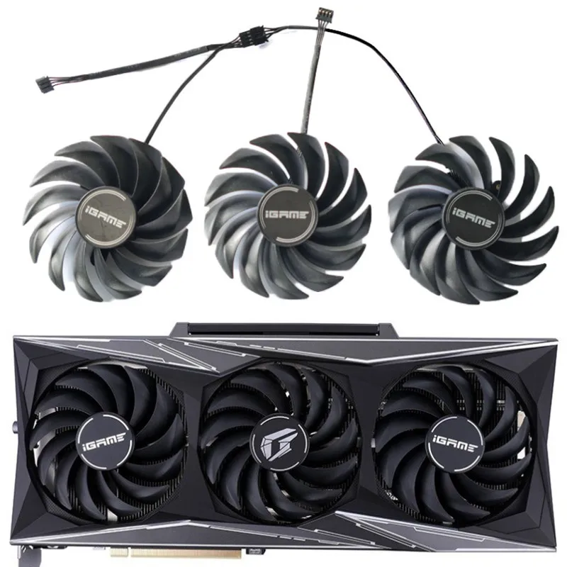 

Новый вентилятор PVA080E12R RTX 3080 3080Ti Vulcan OC GPU, для цветного RTX 3090 3080TI 3080 3070 3060TI вулкан Вентилятор Охлаждения видеокарты