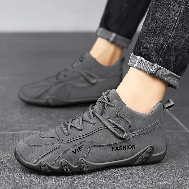 Waterproof Sneakers Lace Up Leather Casual Sneakers for Men Casual Motorcycle Shoes Waterproof Leather Ankle Boots for Men motorcycle shoes,mens shoes,motorcycle boots