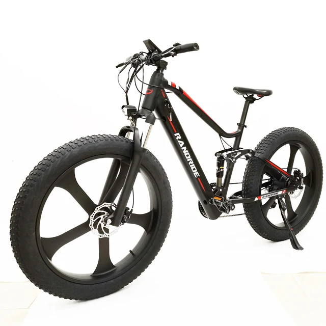 

Eu warehouse stock e bike mtb 48v 1000w 17ah 9 SPEED fat tire electric bike full suspension e mountain bike