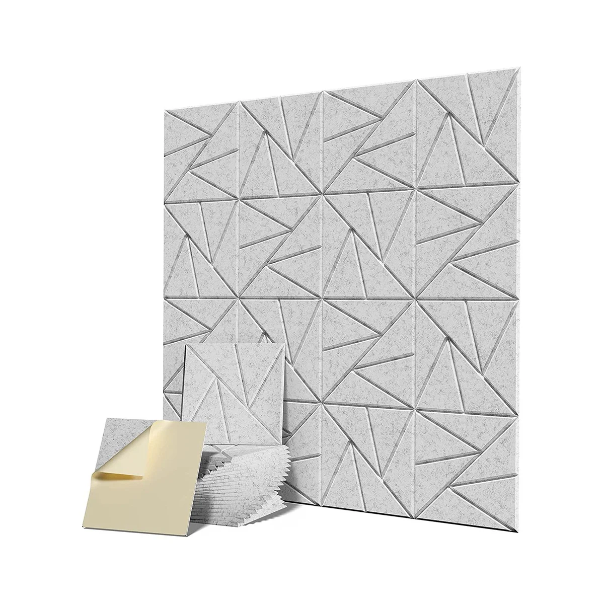 

16Pcs Acoustic Panel with Self-Adhesive,12X12X0.4in Sound Proof Panel,Sound Panel High Density for Home Studio Office,3