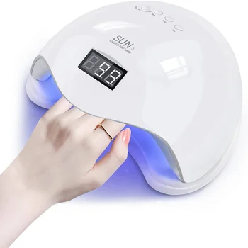 Asciugatore per Unghie con Luce LED UV per Polimerizzazione Smalto Gel, 4 Timer, Sensore Automatico, Display LCD, Strumenti Professionali per Nail Art