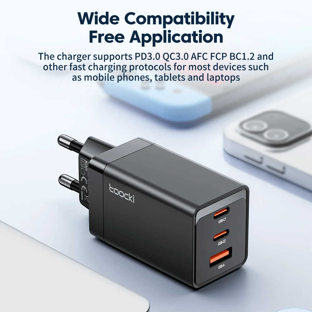 Toocki 67W GaN USB C Charger Fast Charging Multi-Color Type C Charger for Macook iPhone 15 14 13 12 Pro Max Samsung Xiaomi POCO SHOP Toocki 67W GaN USB C Charger Fast Charging Multi-Color Type C Charger for Macook iPhone 15 14 13 12 Pro Max Samsung Xiaomi POCO SHOP
