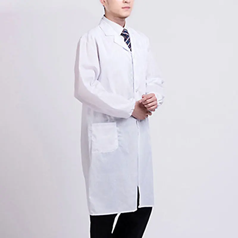 

Coat Laboratory College Chemistry Nurse Overalls White Coat Female Long-sleeved Doctor's Uniform Male Short-sleeved Doctor Lab