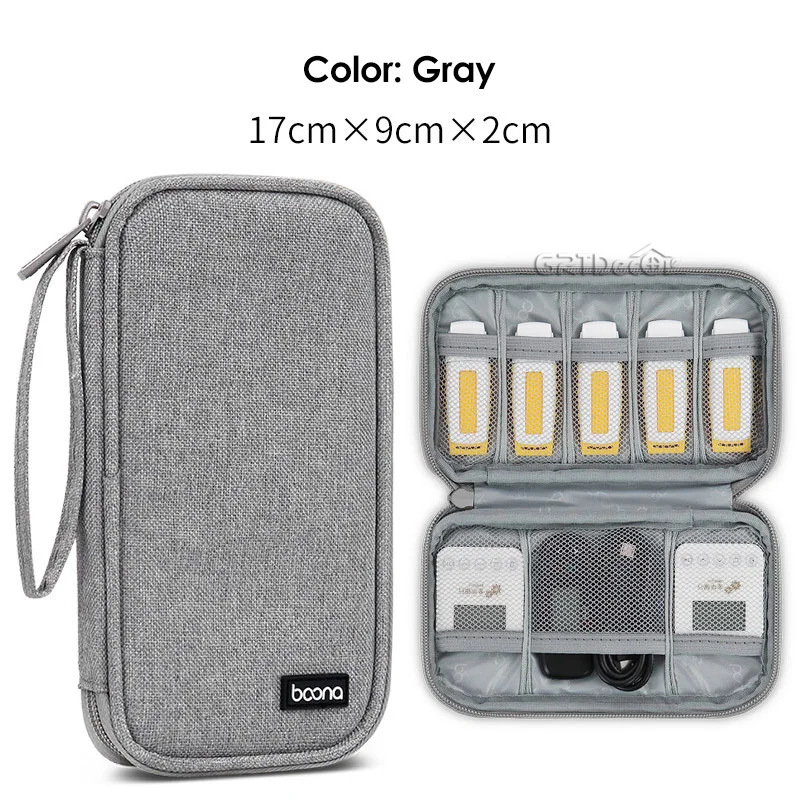 USB Flash Drive Storage Organizer - Dustproof Tech Accessories Pouch with 22 Compartments
