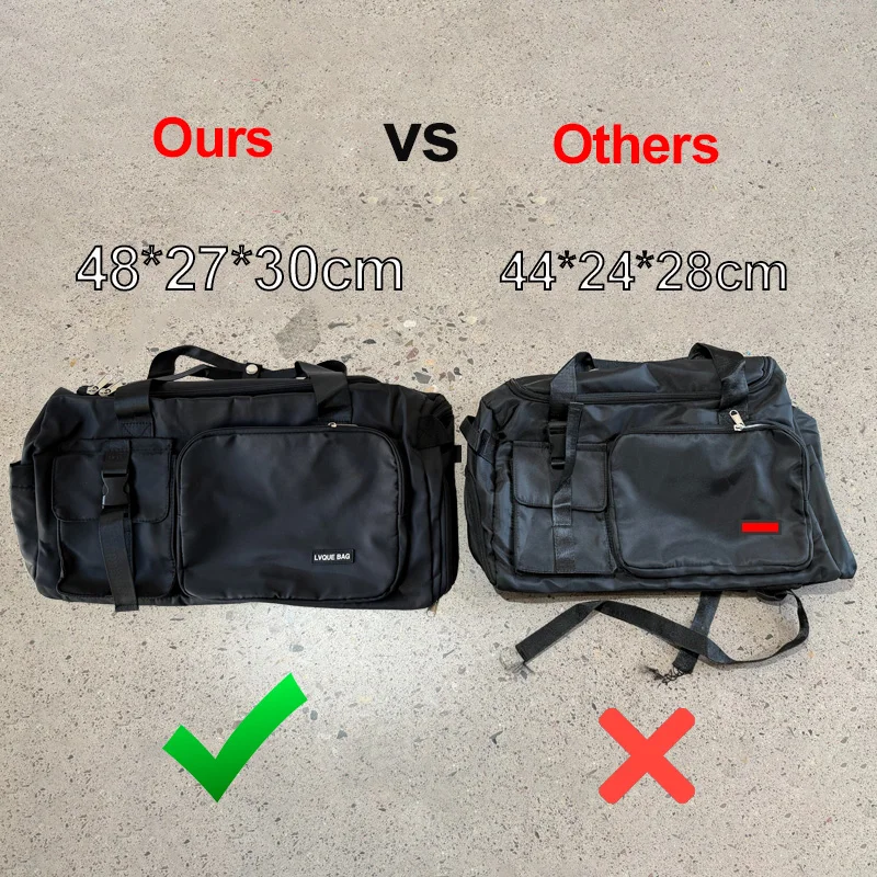 Waterproof Nylon Travel Duffle Bag Backpack for Men and Women