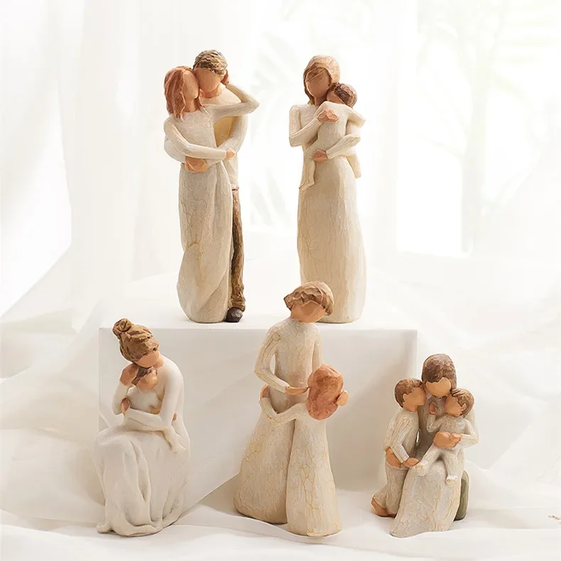 homedecorationfigurinesfigurinelovefamilyhappytimeresin