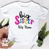 Personalized Big Sister Little Brother Matching Clothes Custom Name Kids T-shirt Bodysuit Birthday Party Family Look Outfit Tops 5