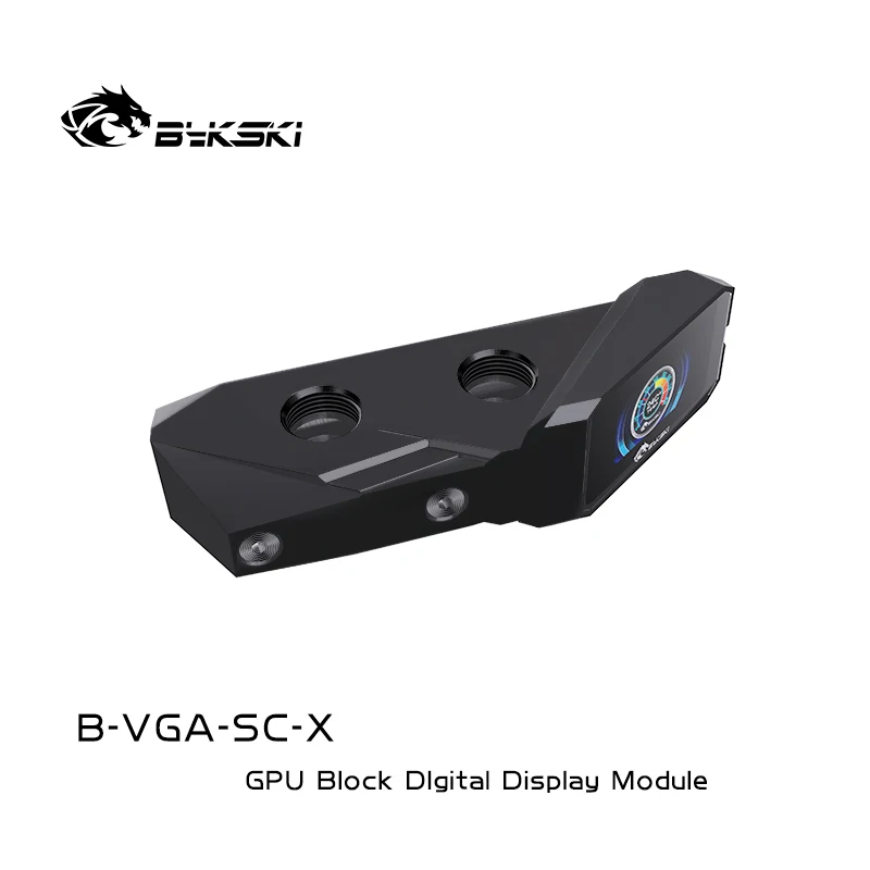 Bykski-lcd Digital Display Medidor de Temperatura da Água Gpu Bloco Adaptador Adicionar no Radiador Termômetro Sensor Fitting Use para g1 4 - Imagem 3