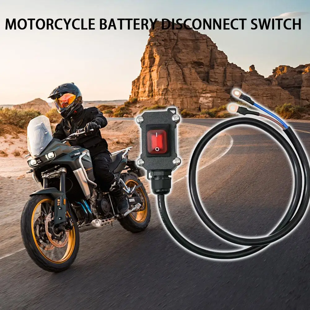 30/50/100cm Motorrad-Batterie-Abschaltschalter 12V Elektronischer Einspritz-Motorrad-Einzelsteuerungs-Wasserdichter Schalter 24V DC – Detail 8