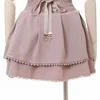 Japanese Kawaii Mini Cake Skirts Womens Jupe Fairy Bandage Lolita High Waist Y2k Aesthetic Sweet Lace Gothic JK Faldas Skirt 3