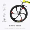 Folding Mountain Bike, 21-Speed High Carbon Steel, Adult, 26-inch Durable Tires 4
