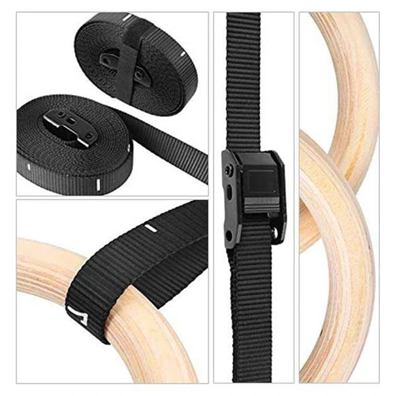 Birch Fitness Rings Gymnastics Training Ring 32Mm Wooden 1Pcs Exercise Fitness Gymnastic Rings Gym Exercise