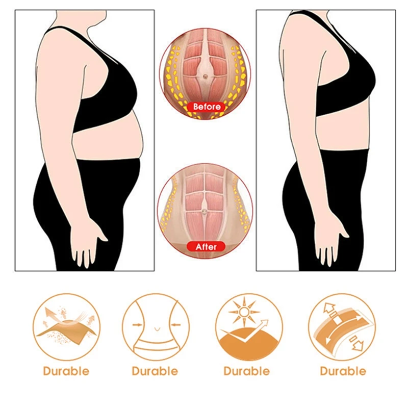 Hot Sweat Waist Slimming Fine-Tuning Zipper Belt Body Shaping Machine Weight Loss Exercise Belt Large Size