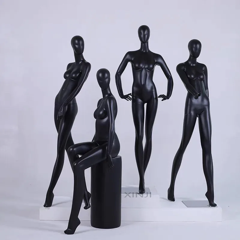 

Hot Sale!! Hot Sale!! Full Body Black Mannequin Nice Female Model Factory Direct Sell