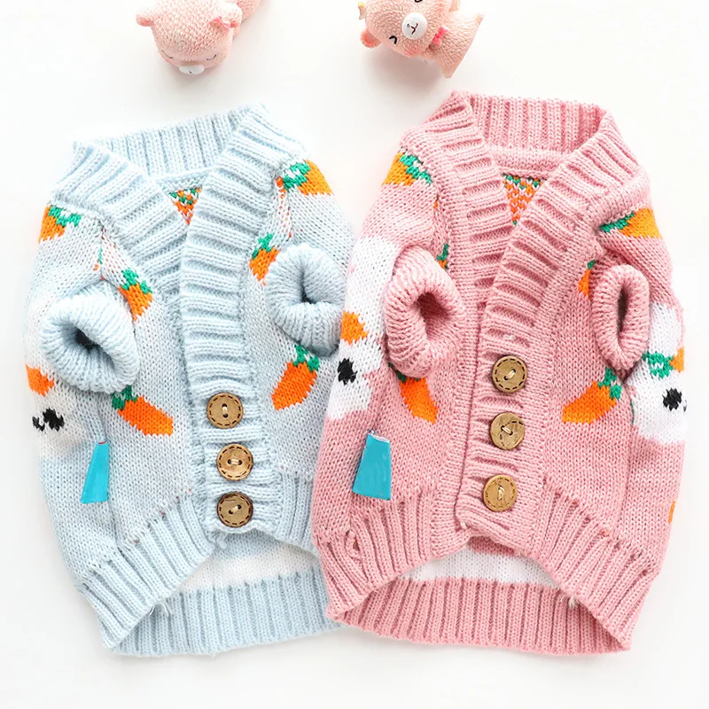 

Autumn and Winter Dog Clothes Cat Princess Rabbit Sweater Cardigan Cute Puppy Pet Clothing Puppy Clothes Pet Clothes Cat Clothes
