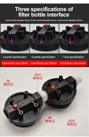 20 นิ้ว 3 ขั้นตอนเครื่องกรองน้ําสีฟ้าขนาดใหญ่ที่อยู่อาศัยเครื่องกรองน้ําสําหรับเครื่องกรองตะกอนน้ําที่บ้าน 4