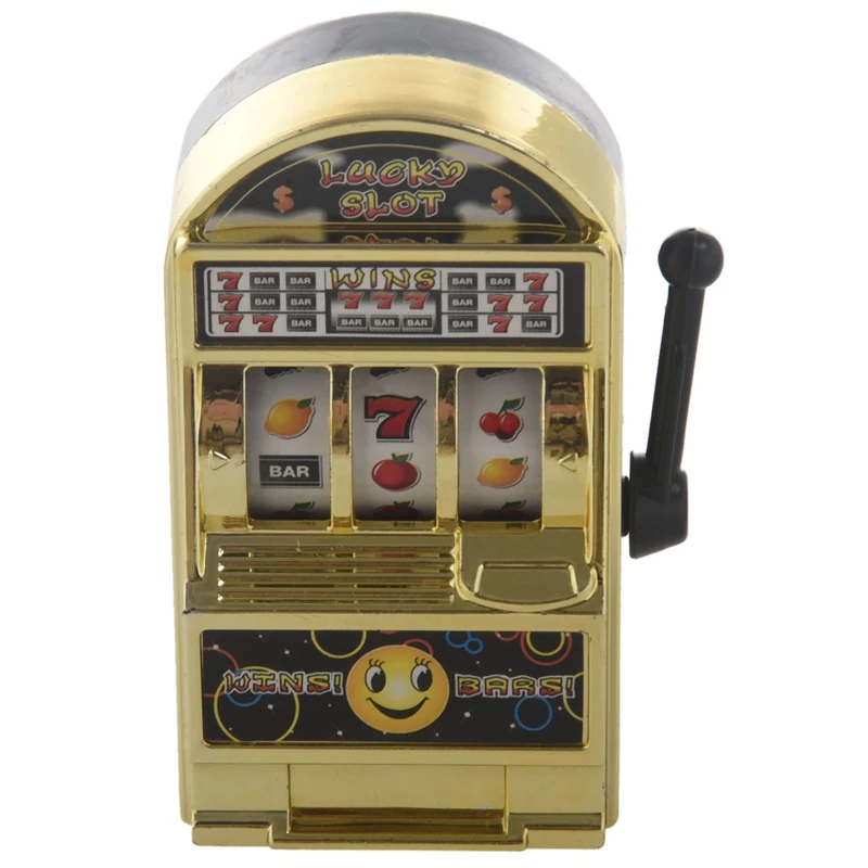Mini Casino Jackpot Fruit Slot Machine Money Box Game Toy For Kids Adult Decompression Toys Slot Machine Toy 6