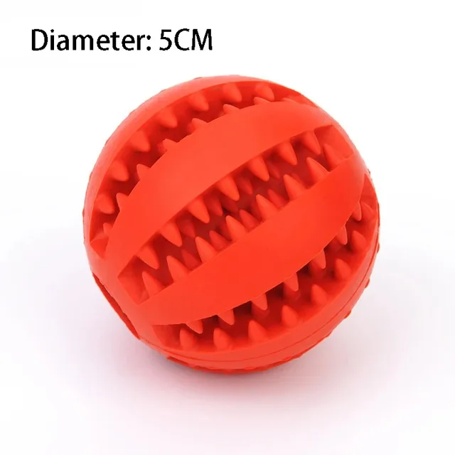 Natural Rubber Pet Dog Toys Dog Chew Toys Tooth Cleaning Treat Ball Extra-tough Interactive Elasticity Ball5cm for Pet Products 6