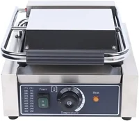 Electric Griddle, 110V 1800W Sandwich Single Panini Press Grill Maker Toaster, Smooth Flat Surface Sandwich Maker With Cleaning 2