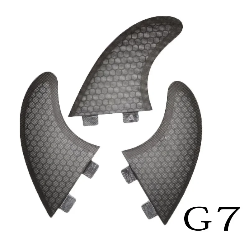 BiLong FCS FINS Surfboard Fins Tri Fin A Set G7 Size Quillas Surf Fin Fiberglass Performance Core with Carbon M Size Wakeboard