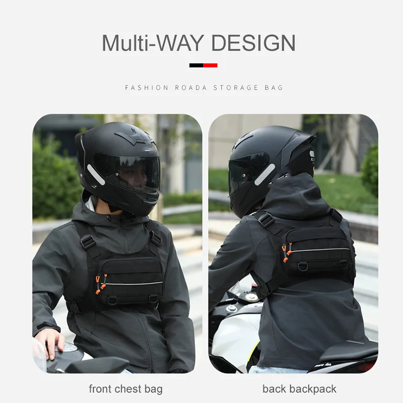 Nylon Chest Bag for Men Running Hiking Cycling Outdoor