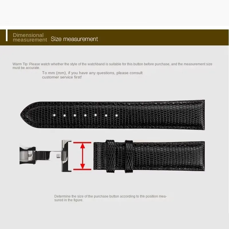 Rose Gold Stainless Steel Butterfly Buckle Double Button Watch Strap Clasp