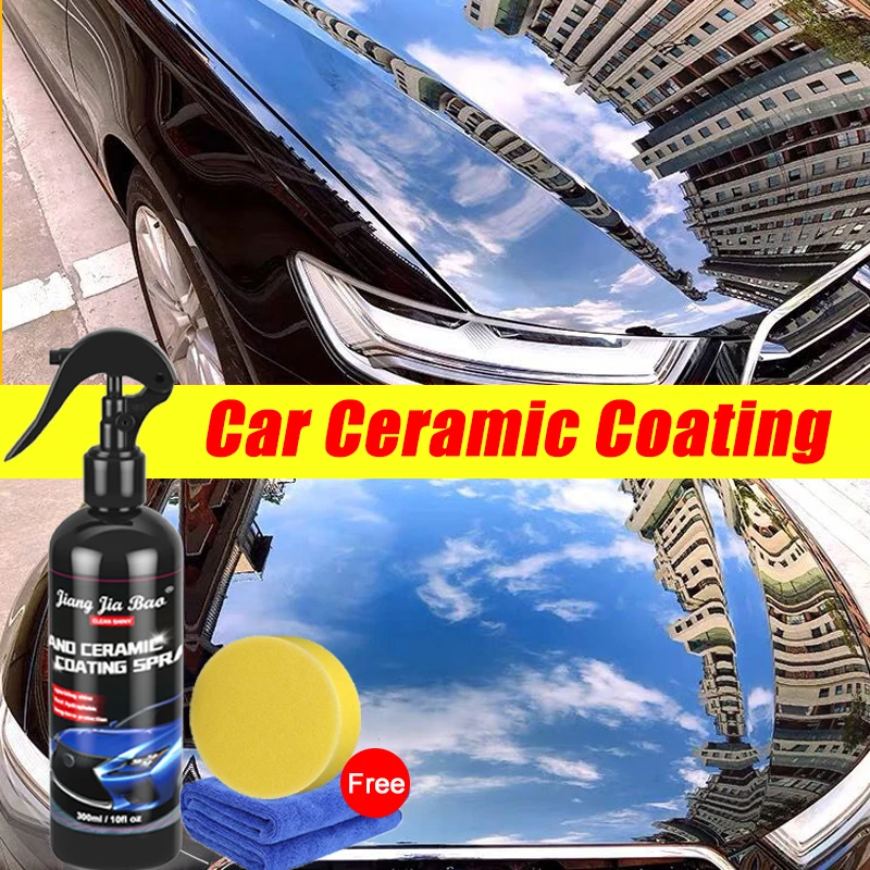 CarCeramicNanoCoatingLiquidWaxSprayCoatinNanoHydrophobicLayer