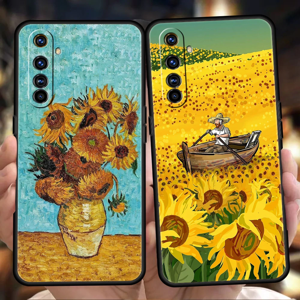 Van Gogh Sunflowers & Starry Night Artistic Phone Case Cover