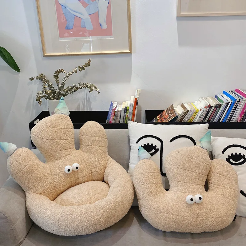 

Новая Имбирная Симпатичная плюшевая подушка с принтом для дивана, мягкая удобная подушка для офисного стула из полипропилена и хлопка, домашний текстиль