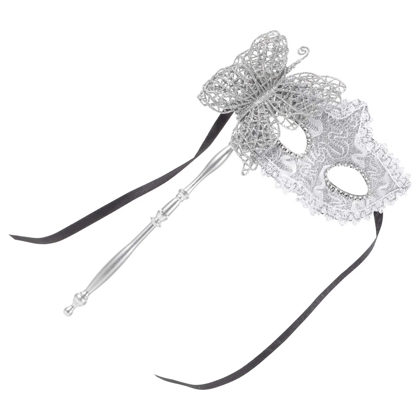 Masquerade Mask With Stick Fancy Dress Mask Dancing Party Mask Prom Mask For Women Christmas Party Costume Decoration Natal
