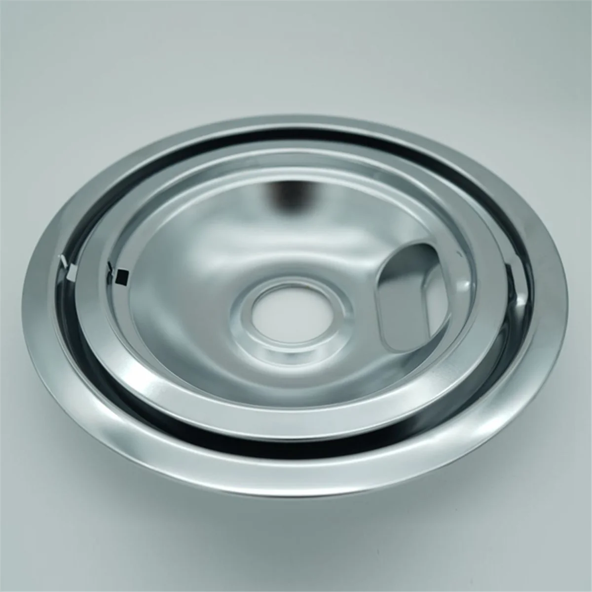Range Drip Pans for Electric Stove-Replacement for W10196406, W10196405(4 Pack, 2Pcs 6Inch and 2Pcs 8Inch)Drip Pans