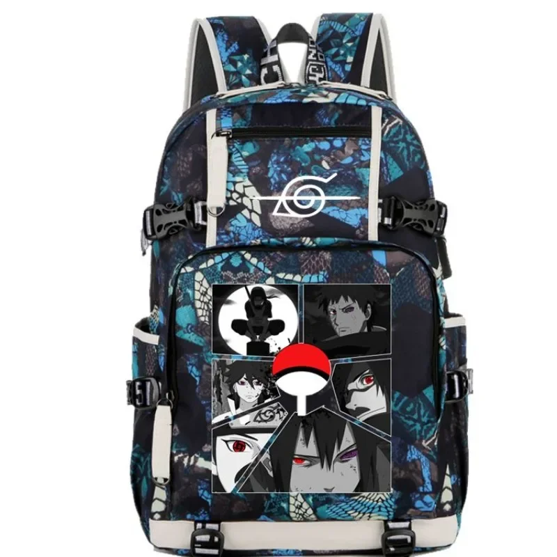 

Uchiha Anime Naruto School Bag Men and Women Elementary and Middle School Students Trend New Backpack Backpack